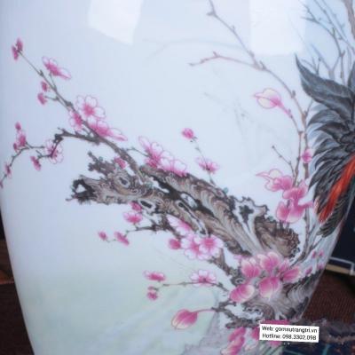 BÌNH SỨ VẼ GÀ GIA LẠC VÔ ƯU